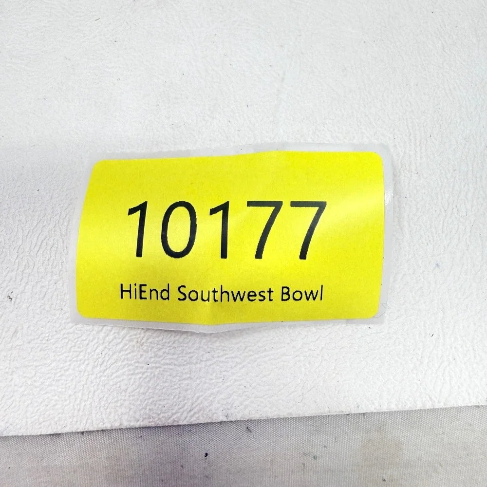 HiEnd Accents Southwest Native Feather Textured Melamine Ex Lg Bowl 14